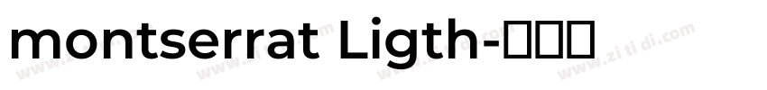 montserrat Ligth字体转换